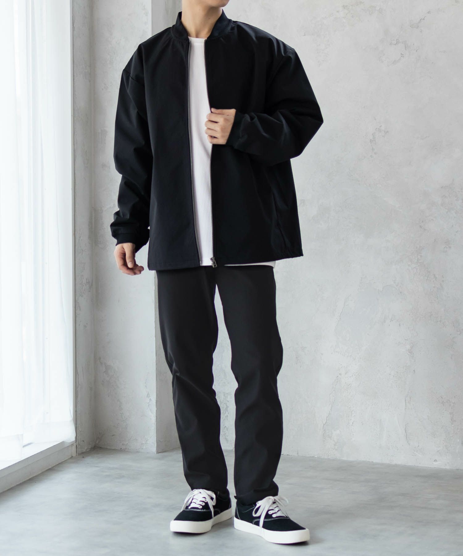 NAVY FIT 裏起毛テーパードパンツ メンズ