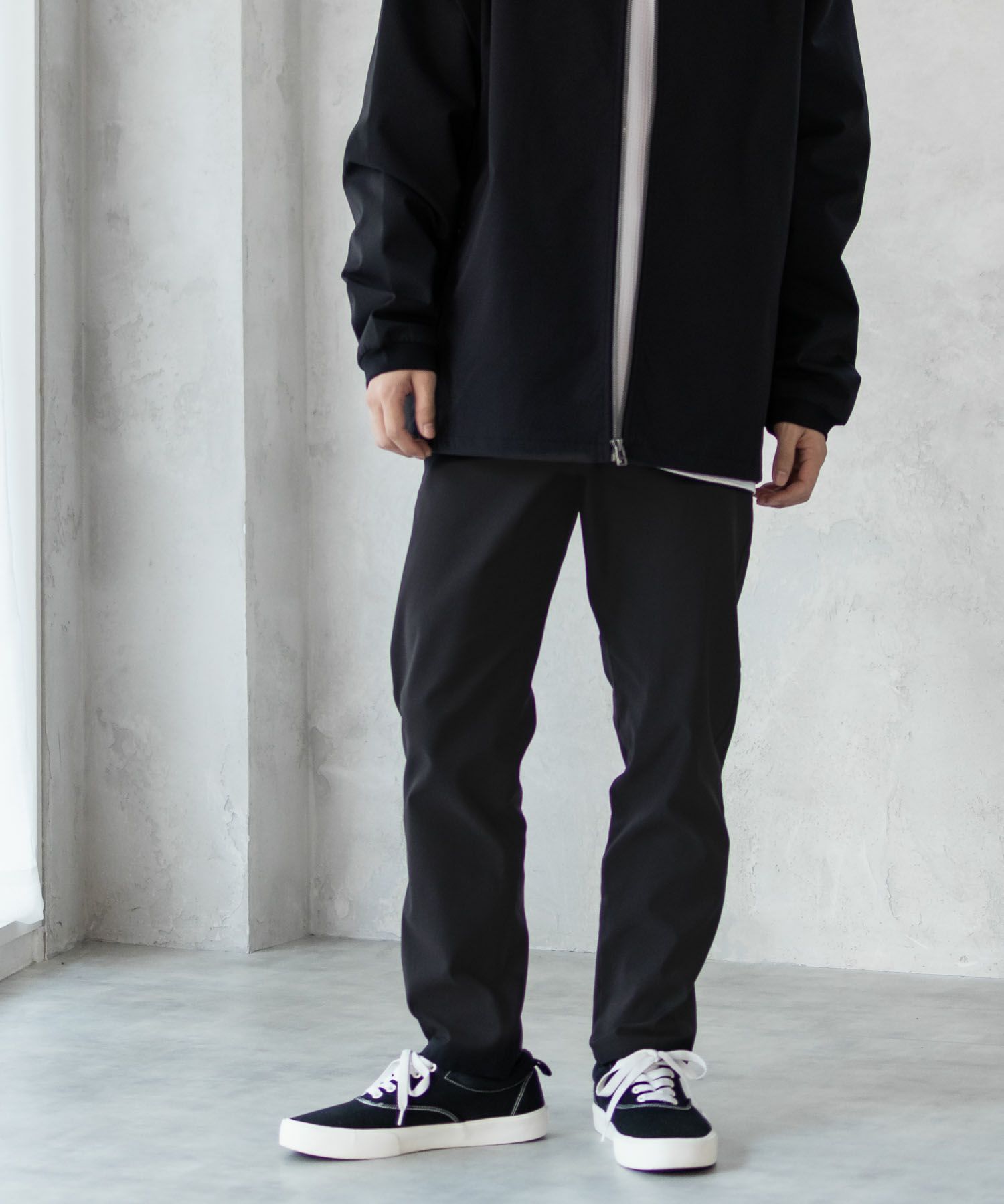 NAVY FIT 裏起毛テーパードパンツ メンズ