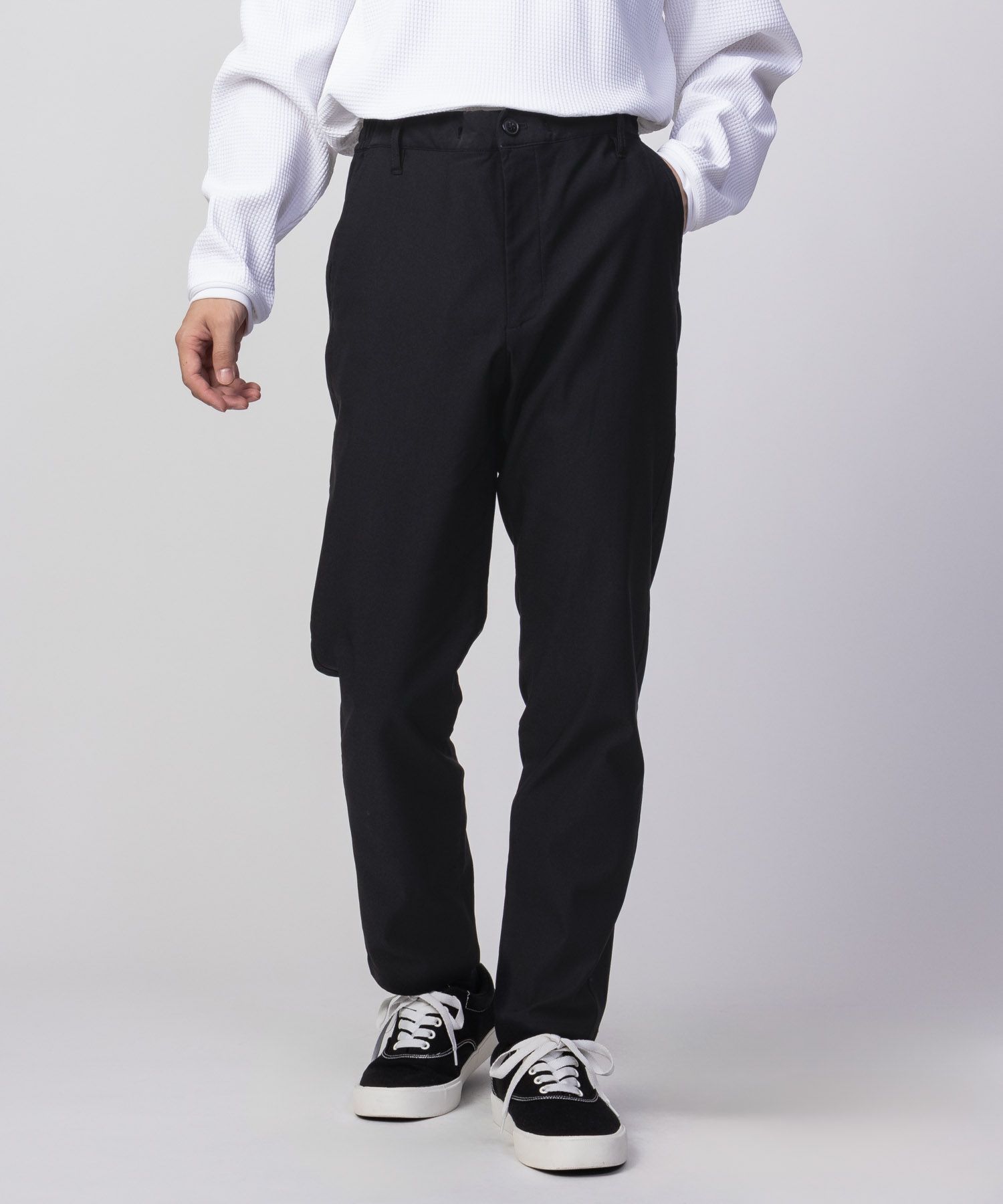 NAVY FIT 裏起毛テーパードパンツ メンズ