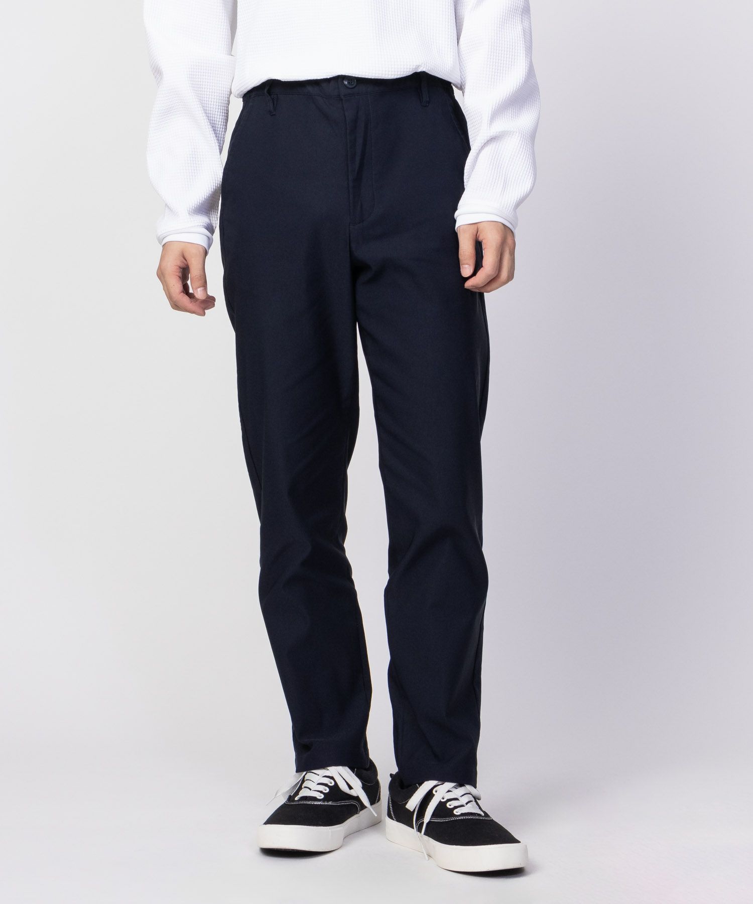 NAVY FIT 裏起毛テーパードパンツ メンズ