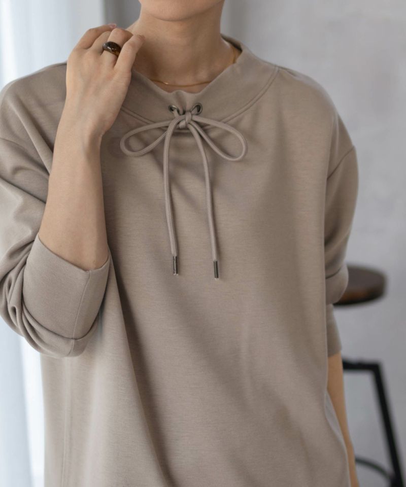 URBAN COLLECTION  ポンチ素材 裾レイヤードプルオーバー レディース商品画像-7