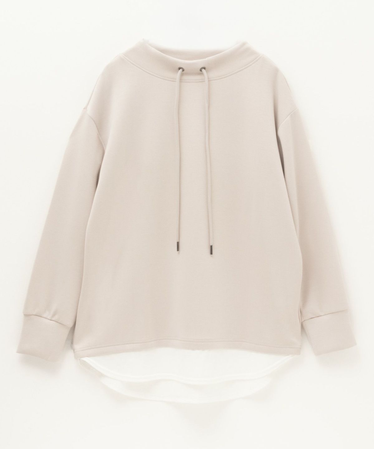 URBAN COLLECTION ポンチ素材 裾レイヤードプルオーバー レディース