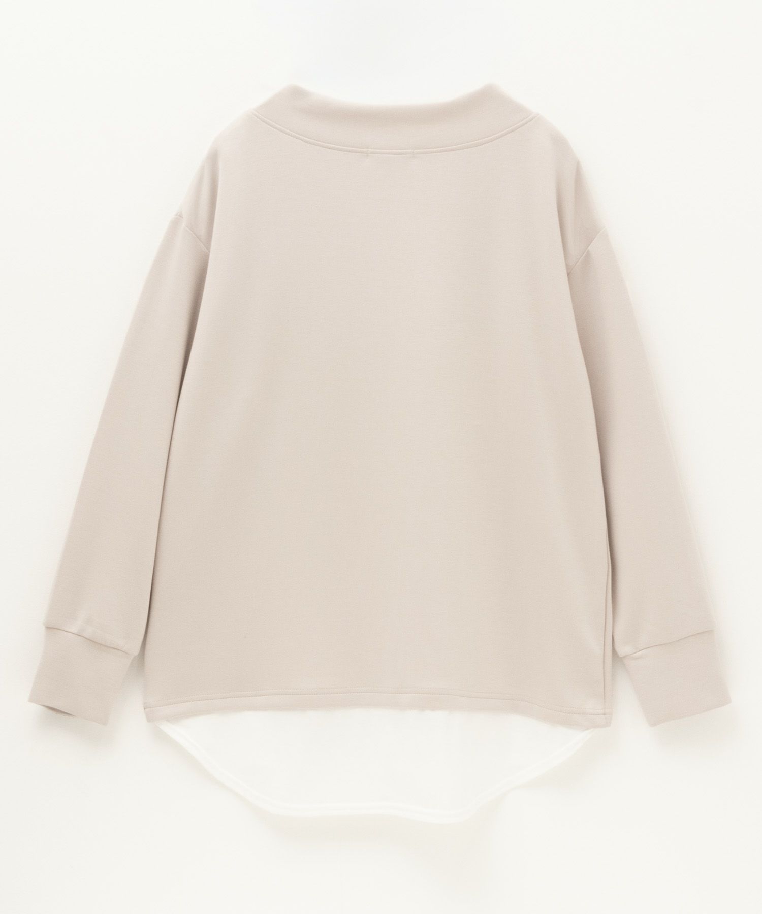 URBAN COLLECTION ポンチ素材 裾レイヤードプルオーバー レディース