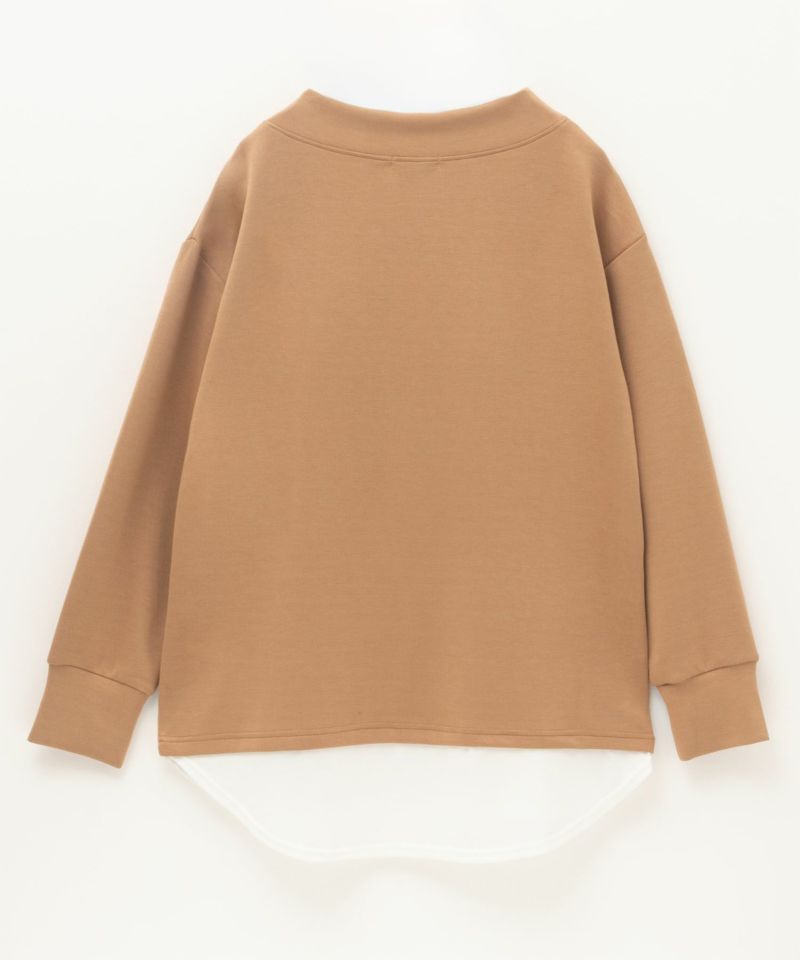 URBAN COLLECTION  ポンチ素材 裾レイヤードプルオーバー レディース商品画像-22