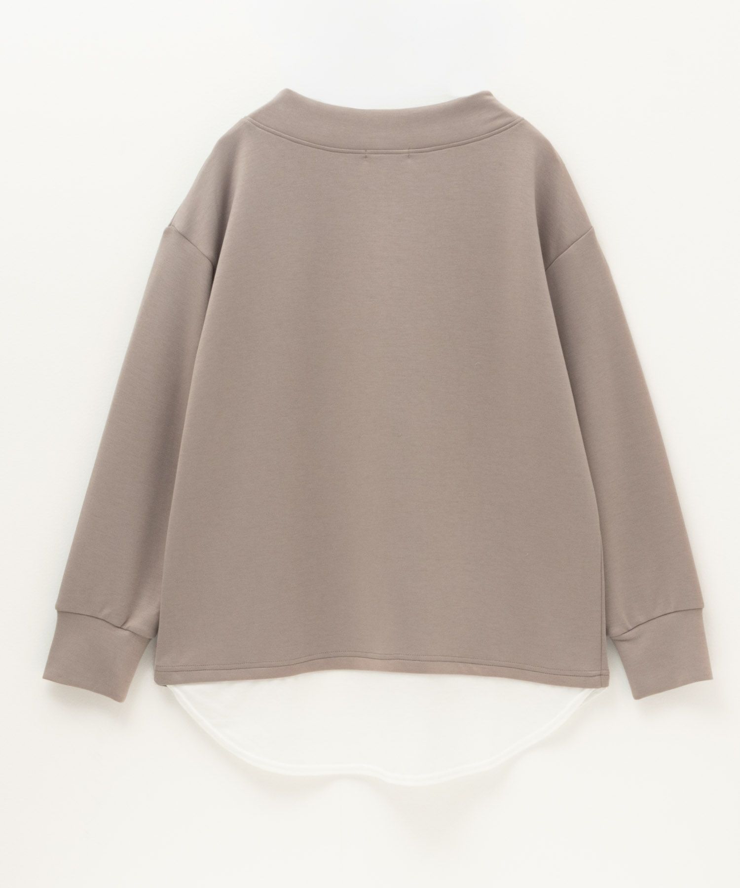 URBAN COLLECTION ポンチ素材 裾レイヤードプルオーバー レディース