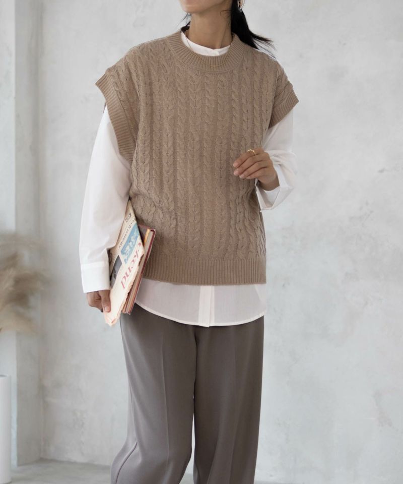 nAvy 時短 ニットベストアンサンブル レディース商品画像-1