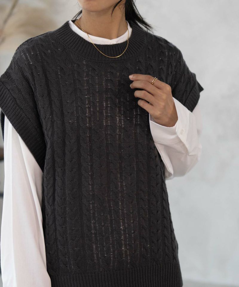 nAvy 時短 ニットベストアンサンブル レディース商品画像-4