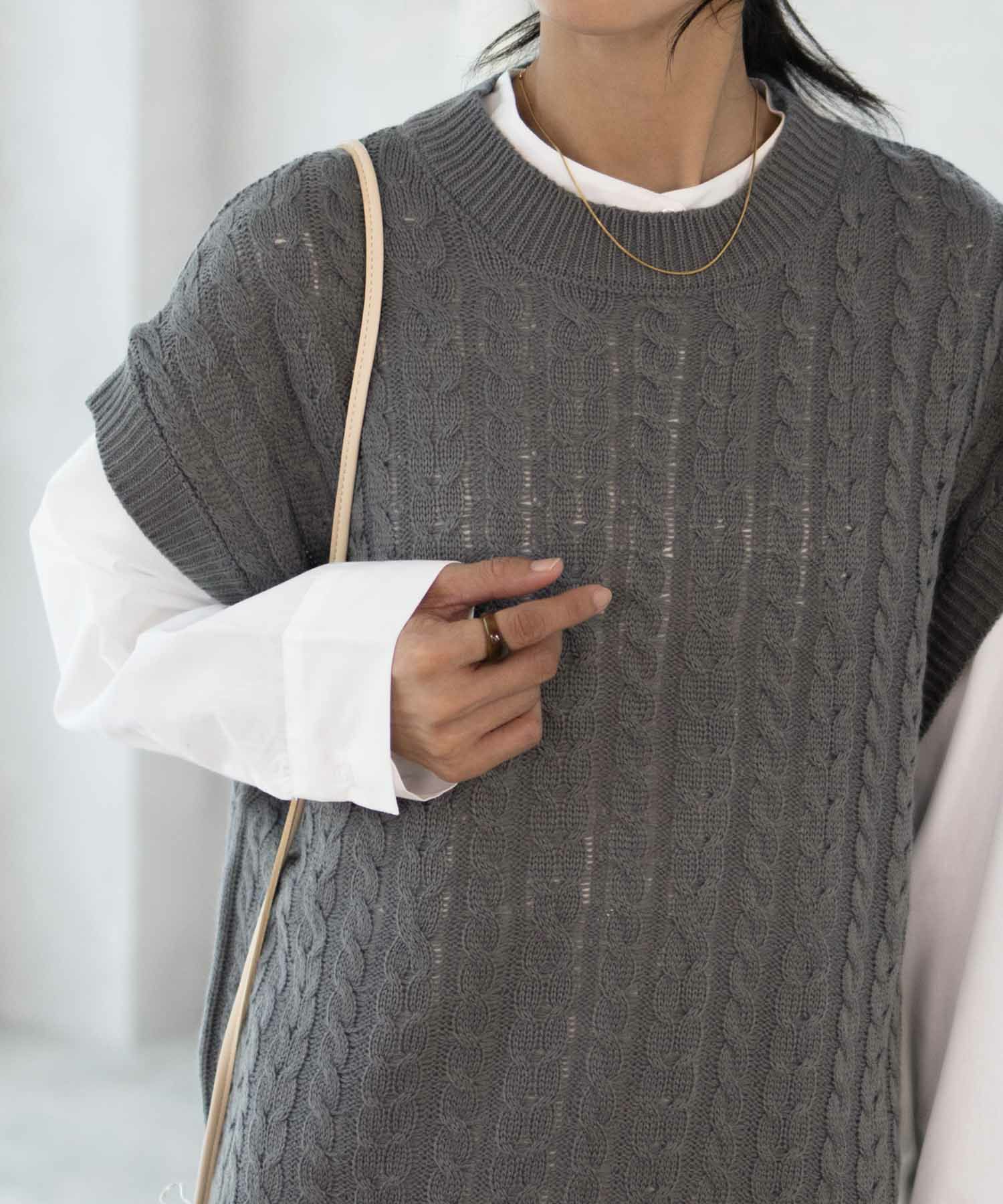 [期間限定価格]nAvy 時短 ニットベストアンサンブル レディース商品画像-5