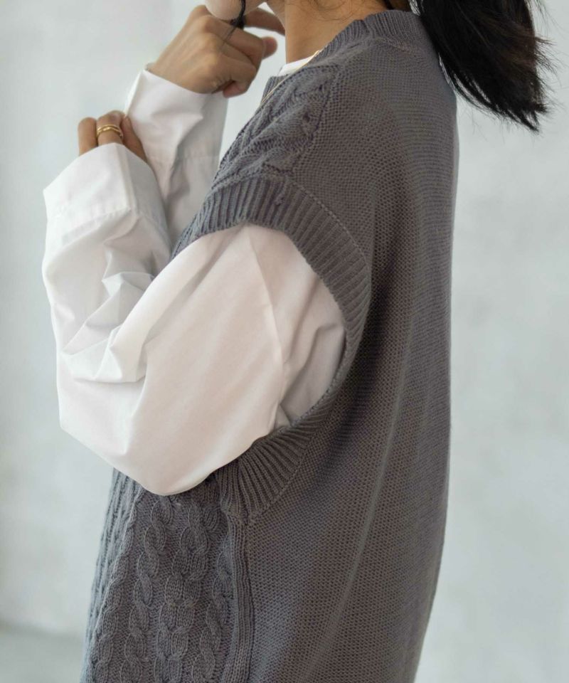 nAvy 時短 ニットベストアンサンブル レディース商品画像-6