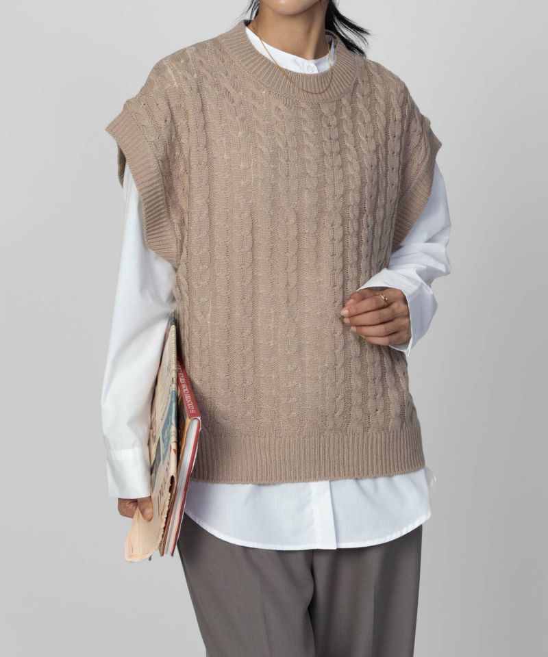 nAvy 時短 ニットベストアンサンブル レディース商品画像-10