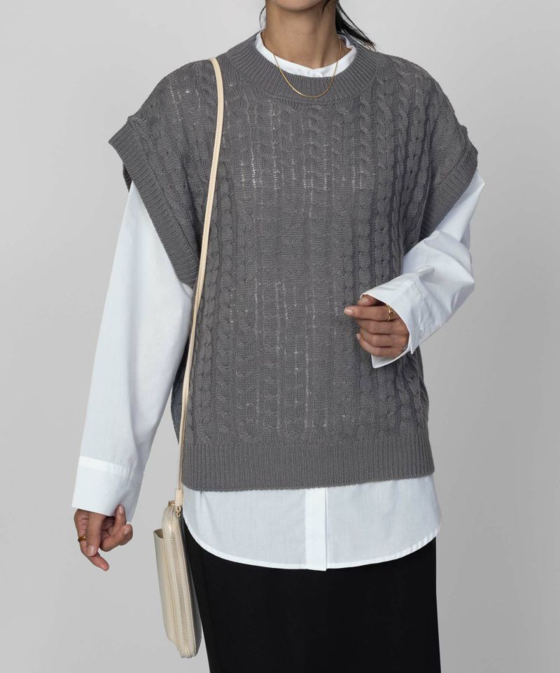 nAvy 時短 ニットベストアンサンブル レディース商品画像-12