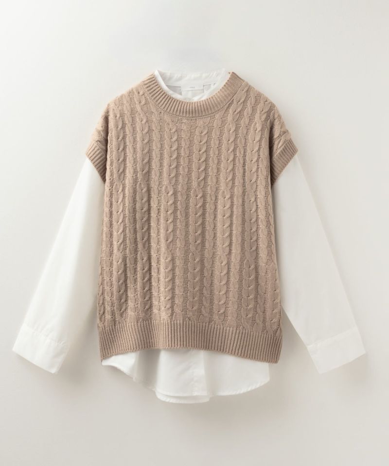 nAvy 時短 ニットベストアンサンブル レディース商品画像-18