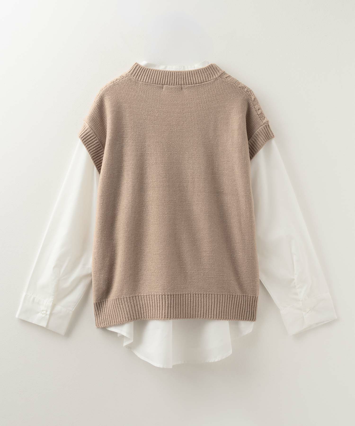 NAVY 時短 ニットベストアンサンブル レディース