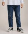 NAVY ストレッチデニムストレート ウエストリブパンツ キッズ
