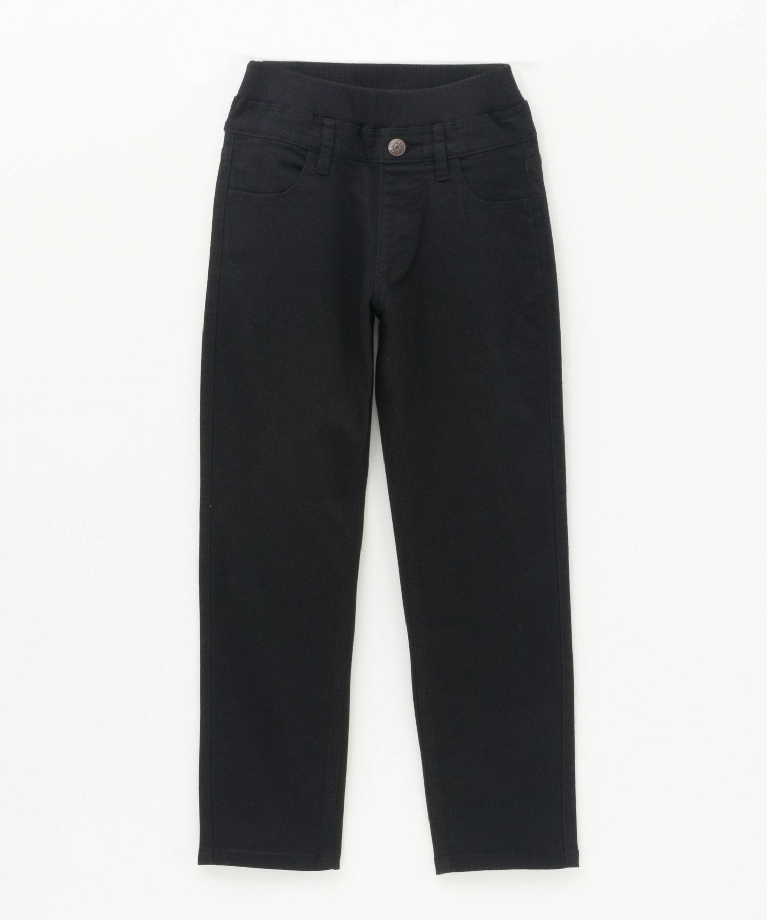 NAVY ストレッチツイルストレート ウエストリブパンツ キッズ