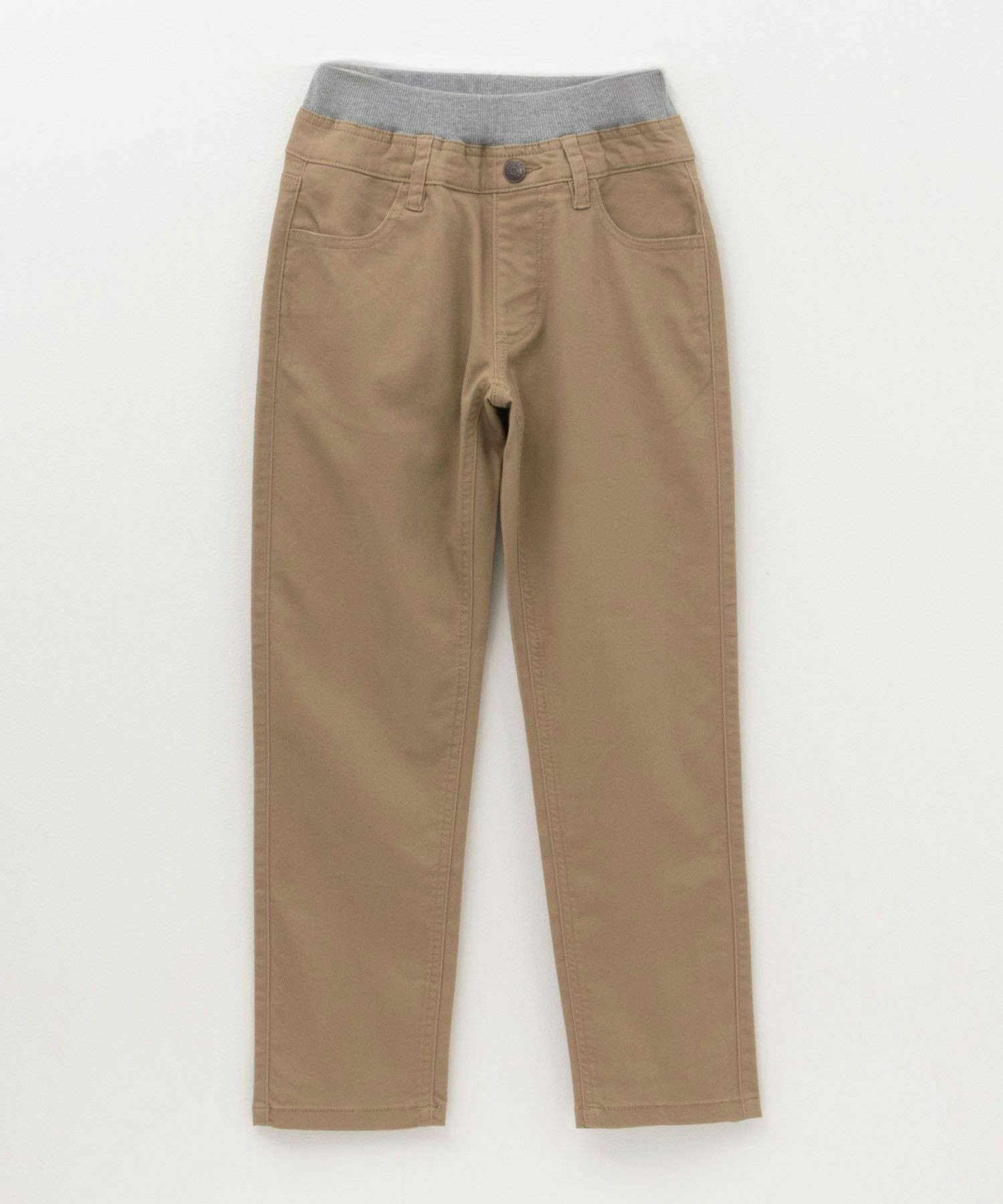 NAVY ストレッチツイルストレート ウエストリブパンツ キッズ