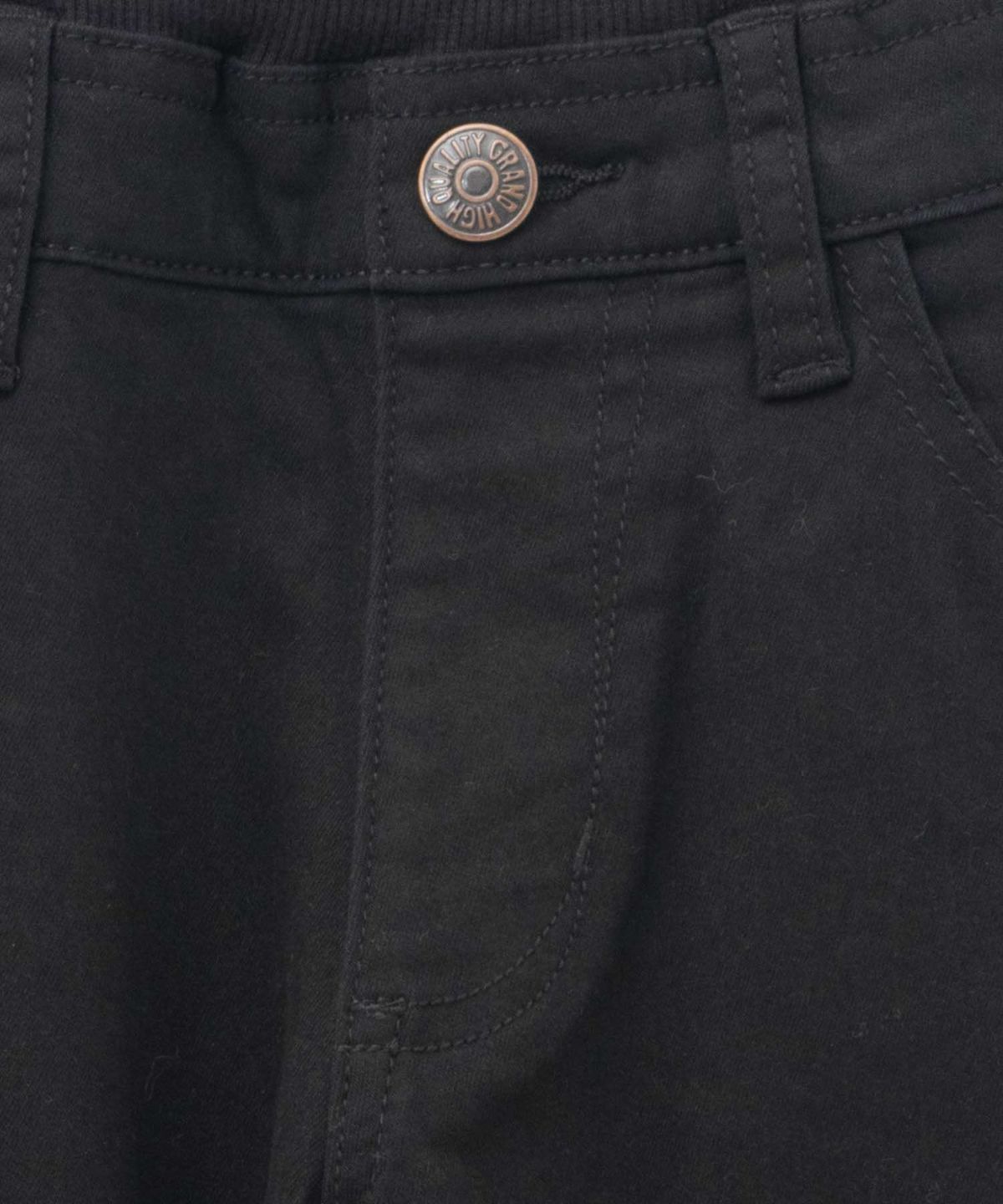 NAVY ストレッチツイルストレート ウエストリブパンツ キッズ