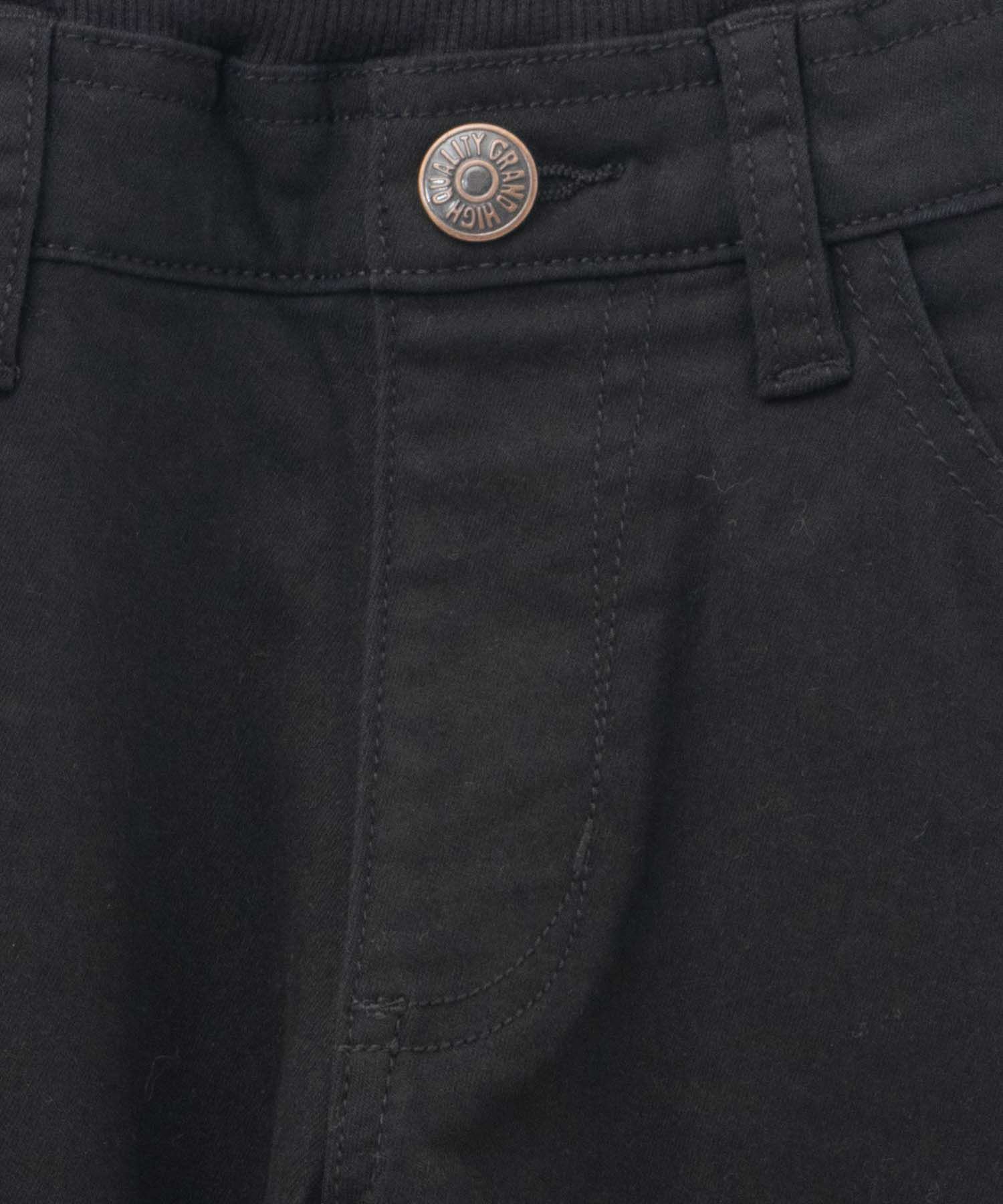 NAVY ストレッチツイルストレート ウエストリブパンツ キッズ