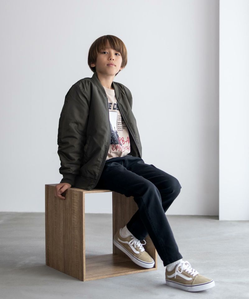 NAVY のびるモン ストレッチツイルストレートパンツ ウエストギャザーパンツ キッズ商品画像-9