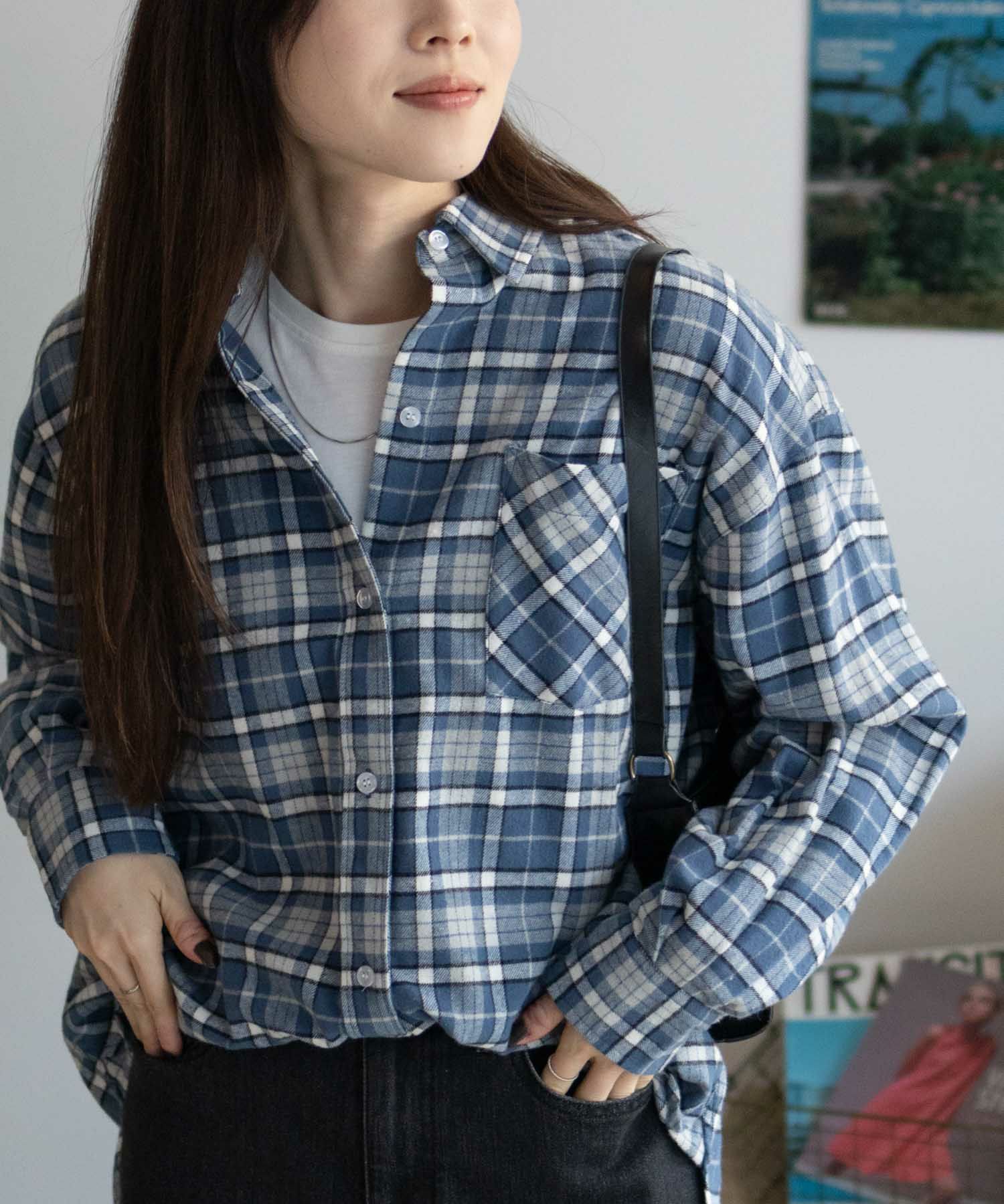nAvy チェックオーバーシャツ レディース商品サムネイル-2