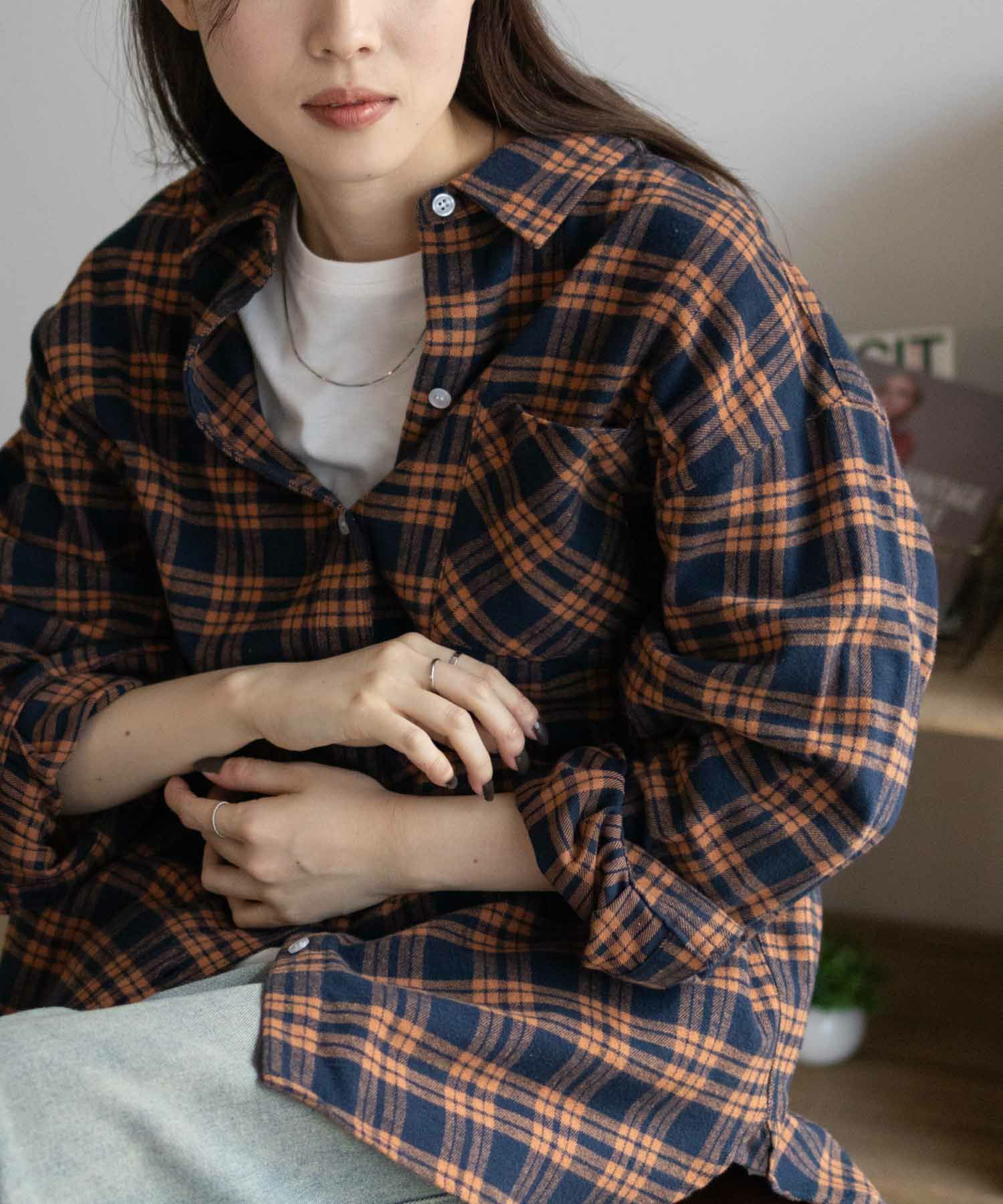 nAvy チェックオーバーシャツ レディース商品画像-3