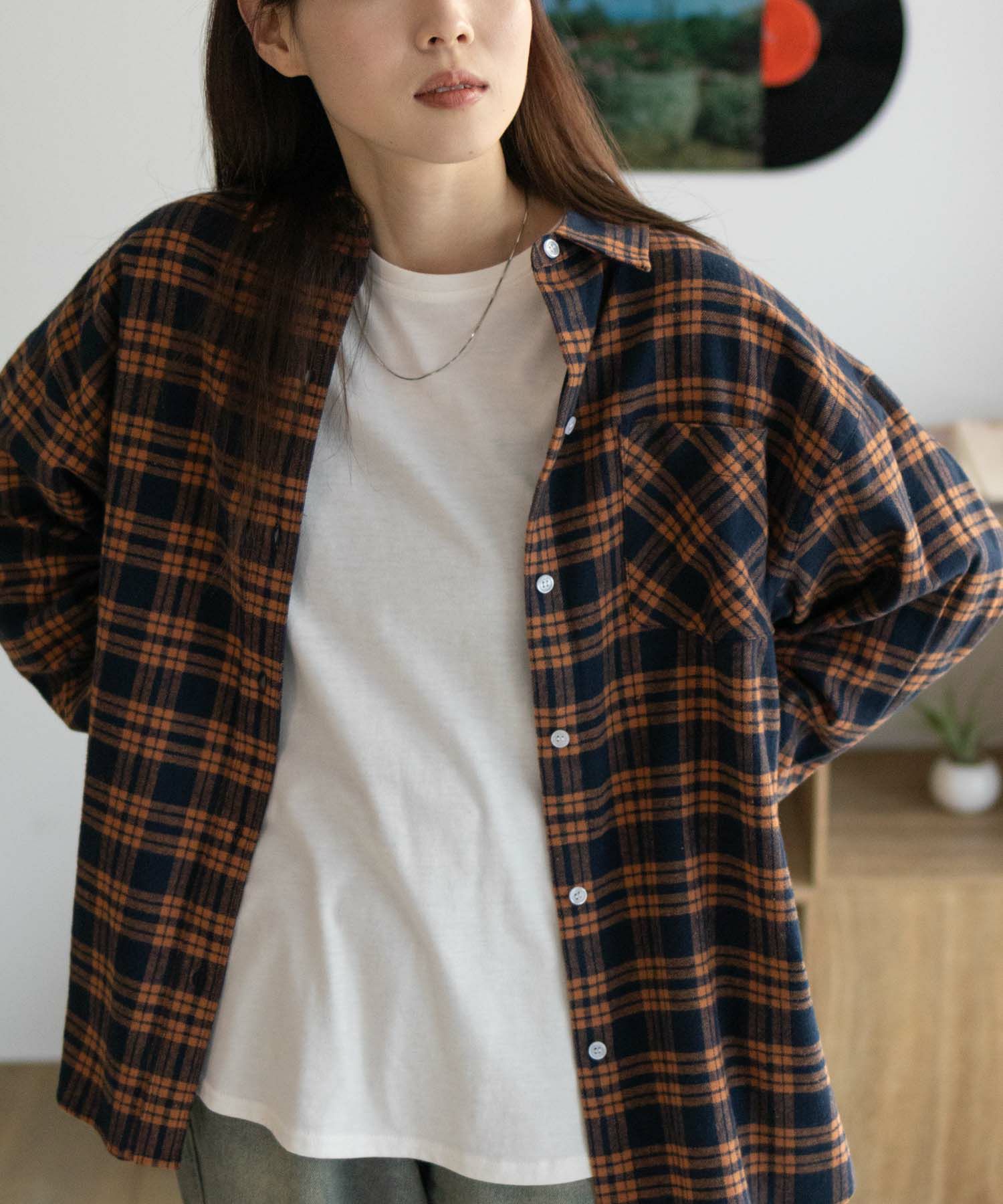 nAvy チェックオーバーシャツ レディース商品画像-17