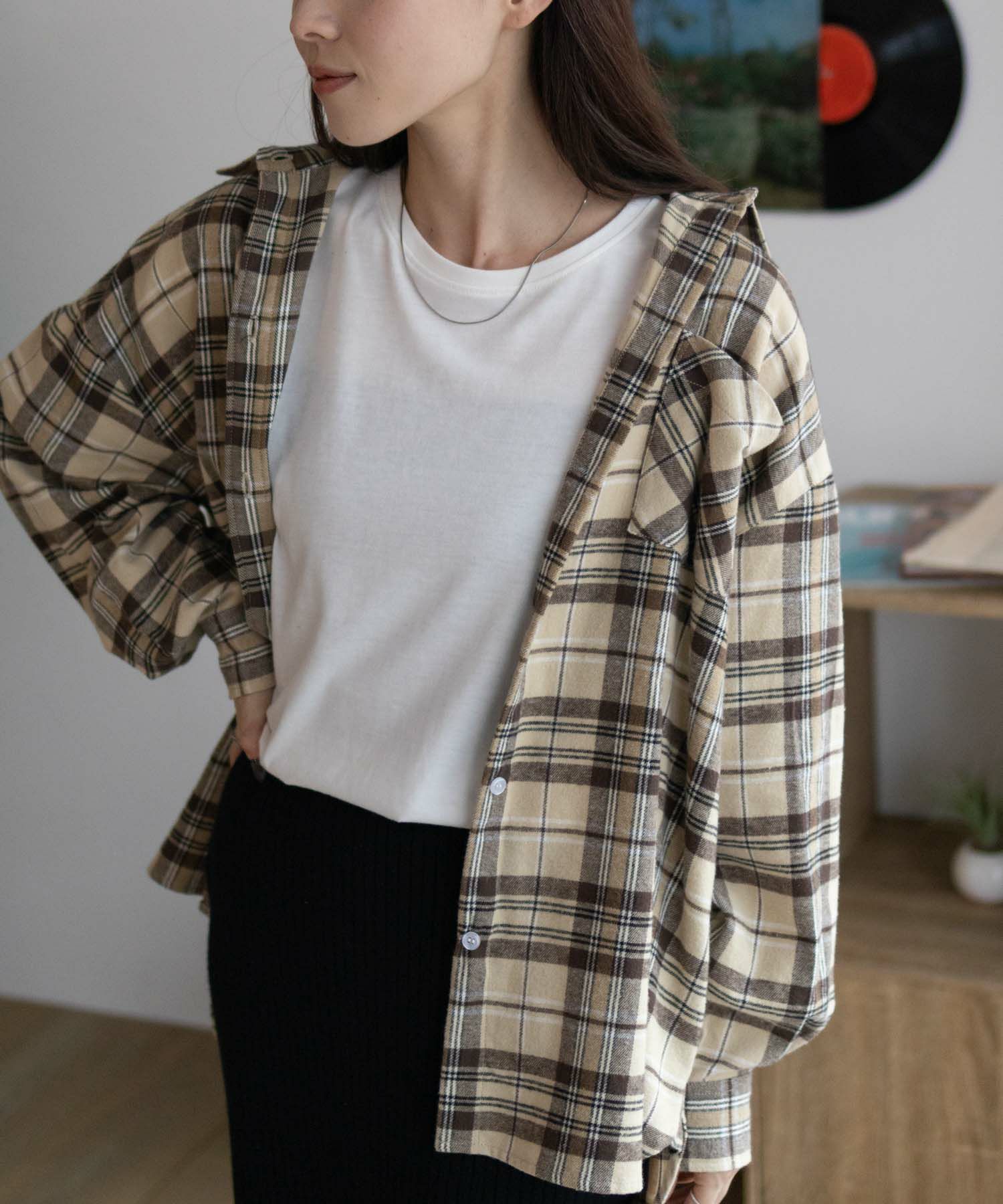 nAvy チェックオーバーシャツ レディース商品画像-24