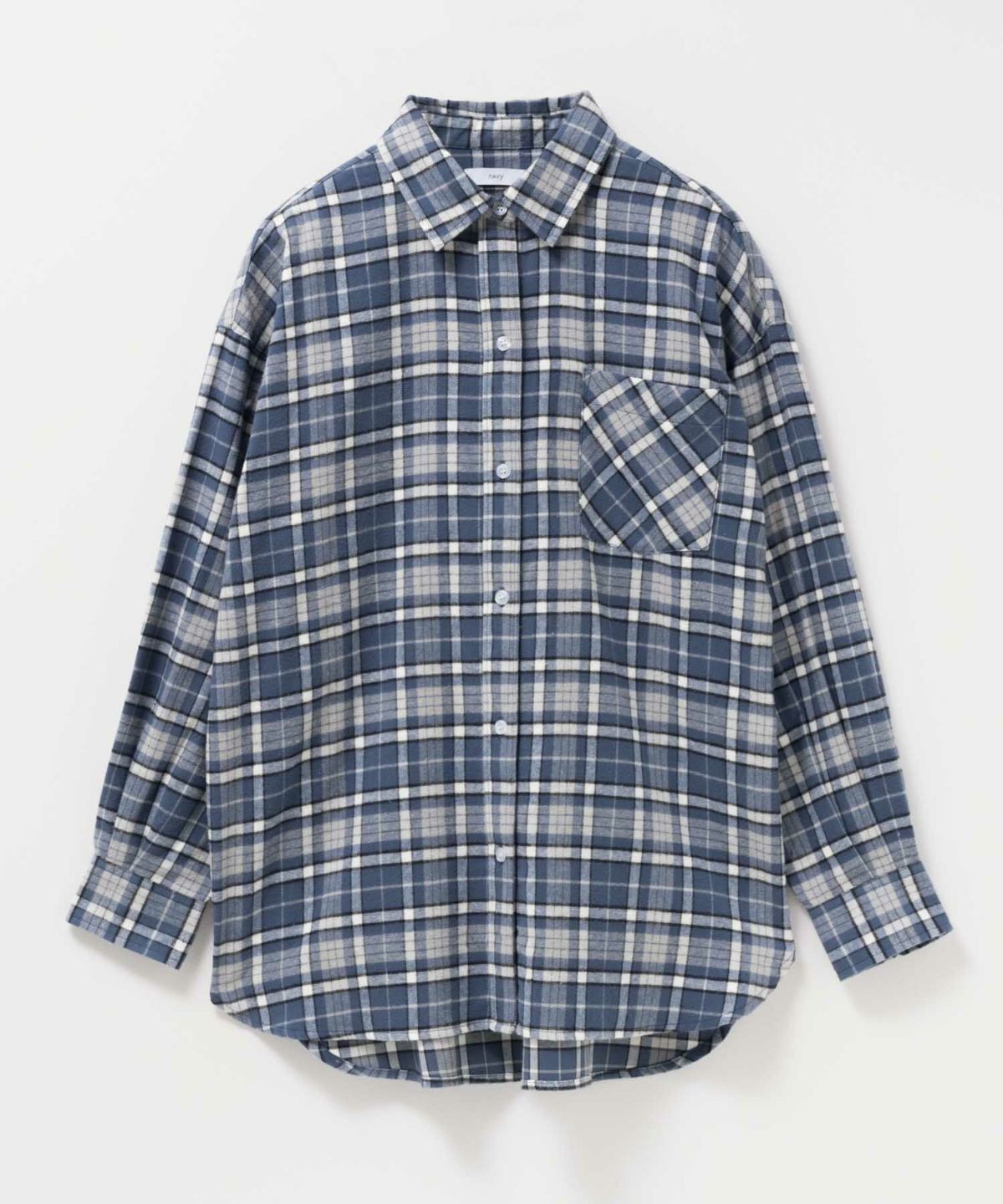 NAVY チェックオーバーシャツ レディース