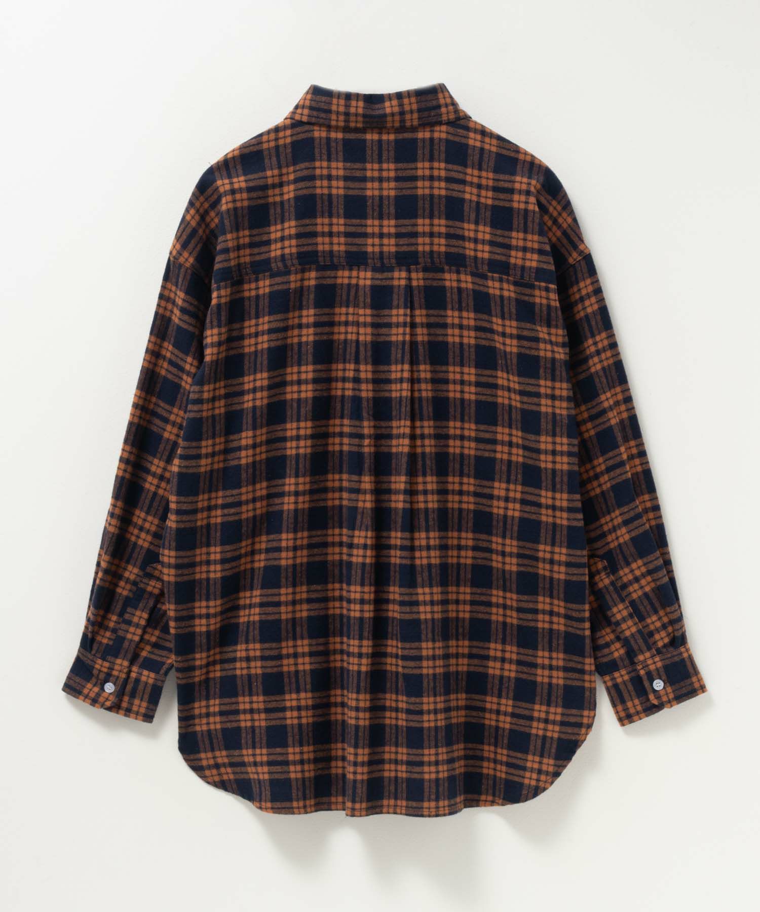 NAVY チェックオーバーシャツ レディース