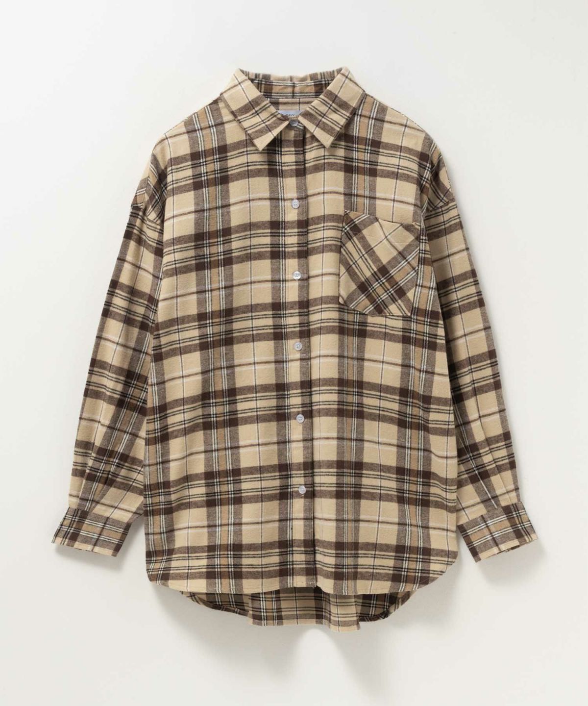 NAVY チェックオーバーシャツ レディース