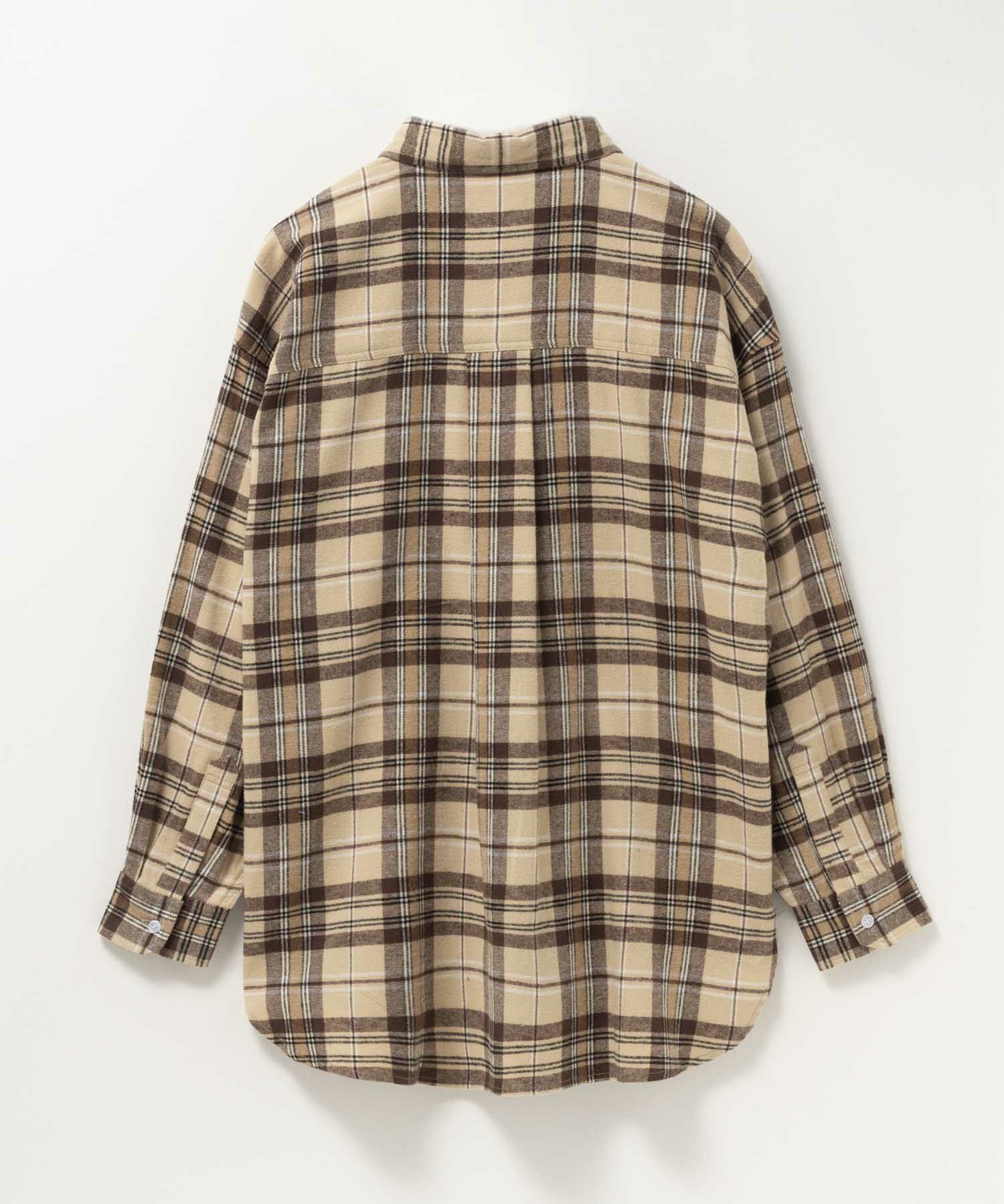 NAVY チェックオーバーシャツ レディース