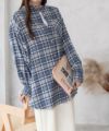 nAvy ルーズチェックチュニック レディース商品サムネイル-8