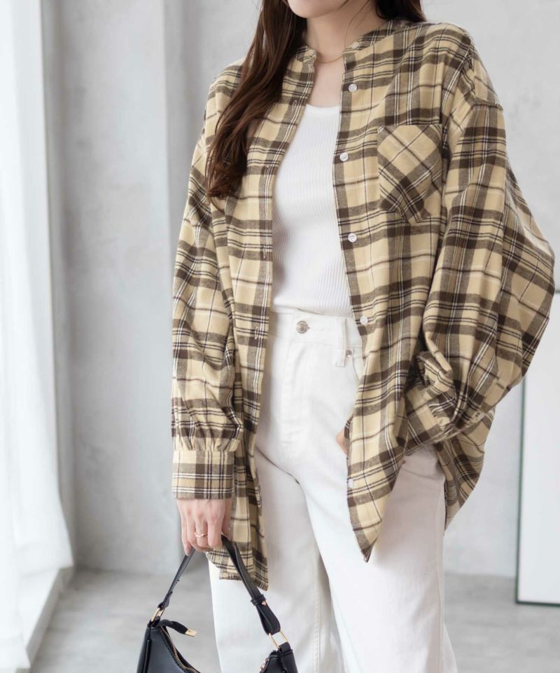 nAvy ルーズチェックチュニック レディース商品画像-14