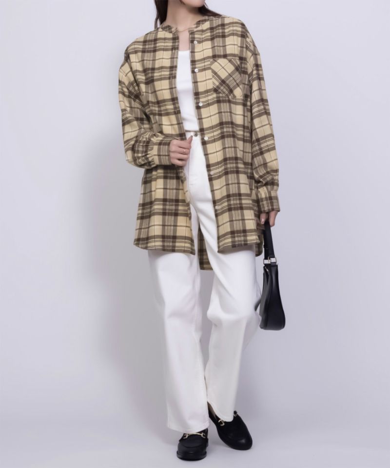 nAvy ルーズチェックチュニック レディース商品画像-25