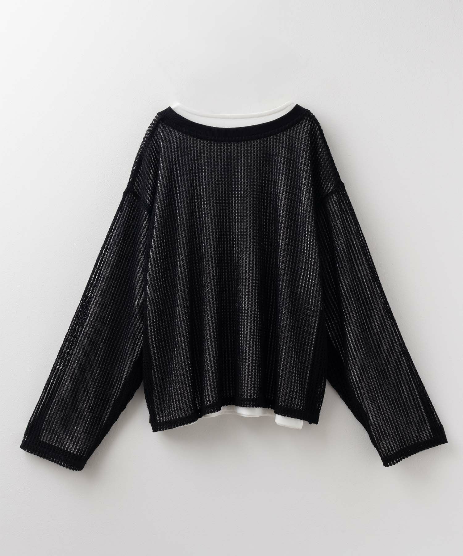 [期間限定価格]nAvy 透かしメッシュ＋長袖Tシャツ セットアンサンブル レディース商品サムネイル-20