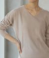 NAVY  カシミヤタッチニット Vネック レディース商品サムネイル-6