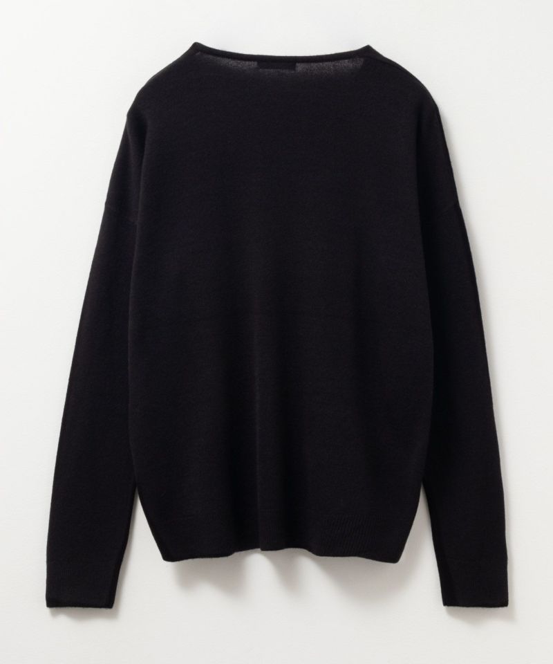 NAVY  カシミヤタッチニット Vネック レディース商品画像-28