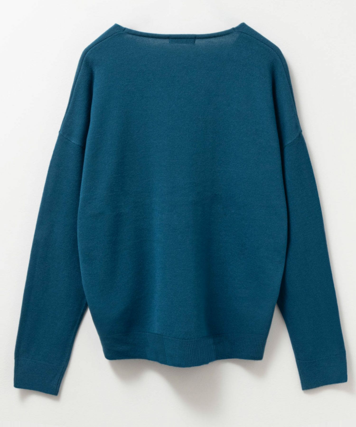 NAVY  カシミヤタッチニット Vネック レディース商品画像-32