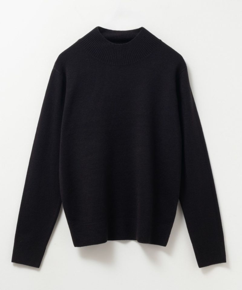 NAVY  カシミヤタッチニット ハイネック レディース商品画像-24