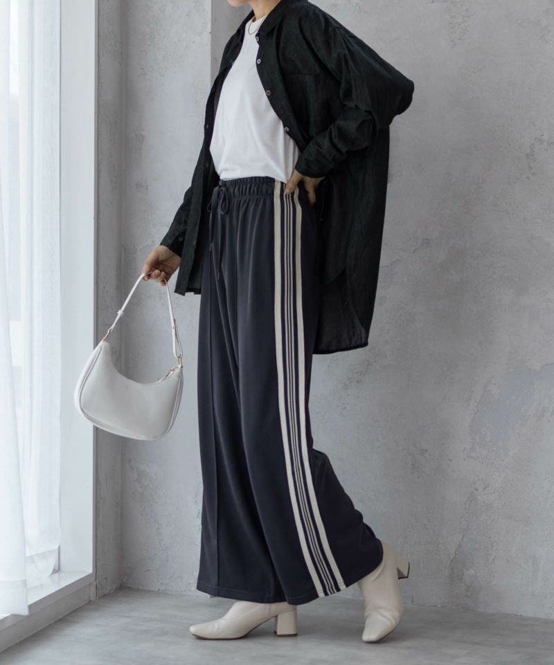 nAvy サイドラインパンツ レディース商品画像-3