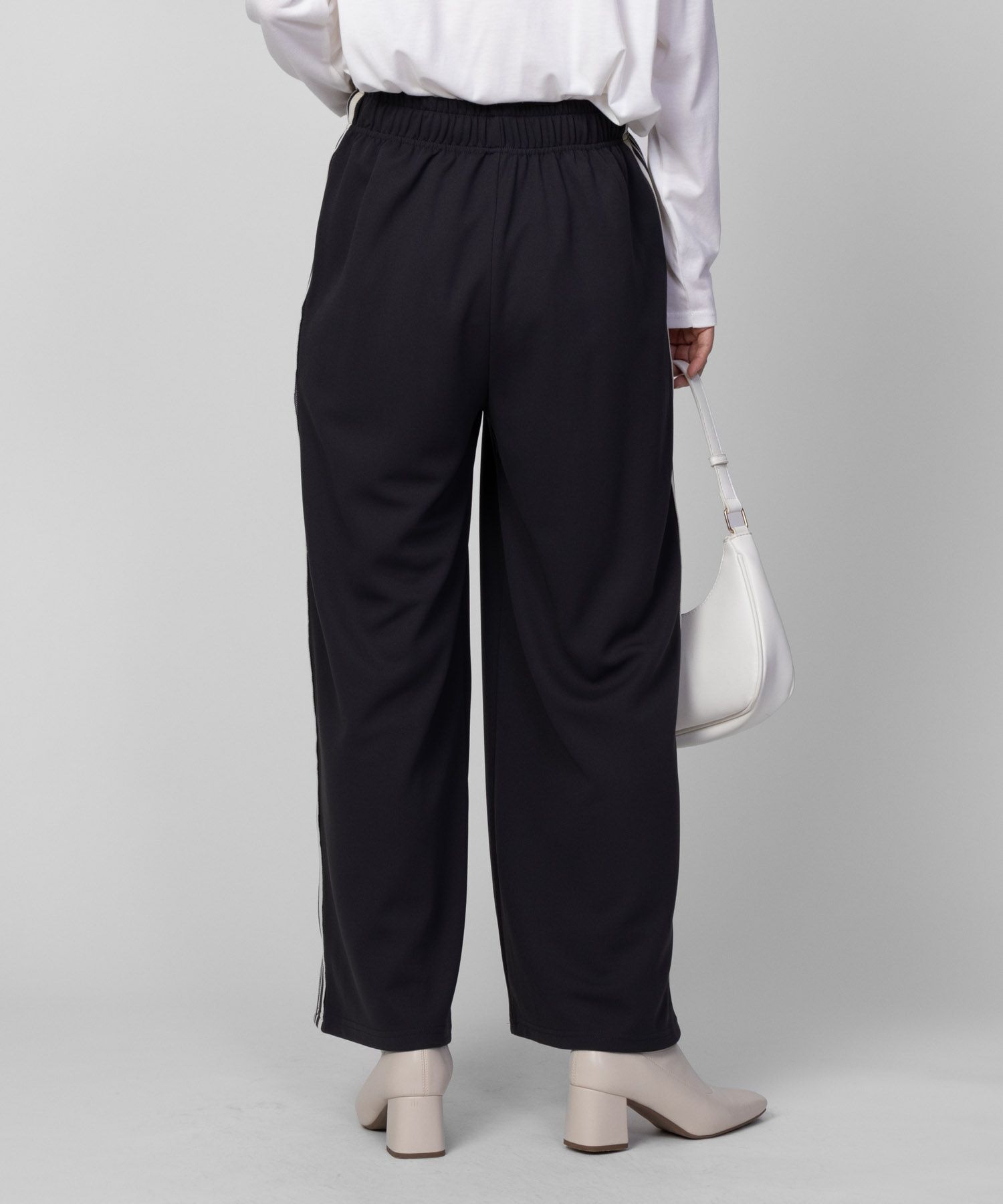 NAVY サイドラインパンツ レディース