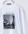 T-GRAPHICS フォトプリント長袖Tシャツ メンズ