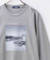 T-GRAPHICS フォトプリント長袖Tシャツ メンズ