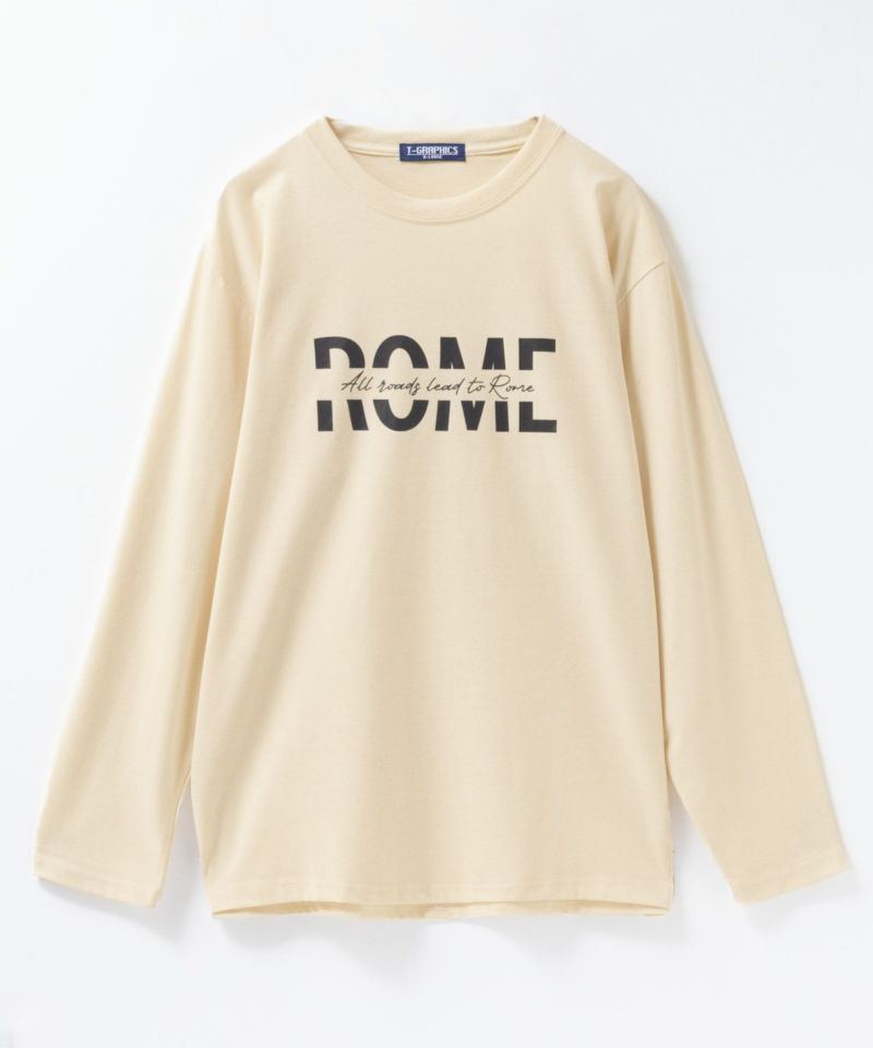 T-GRAPHICS  ロゴプリント長袖Tシャツ メンズ商品画像-5