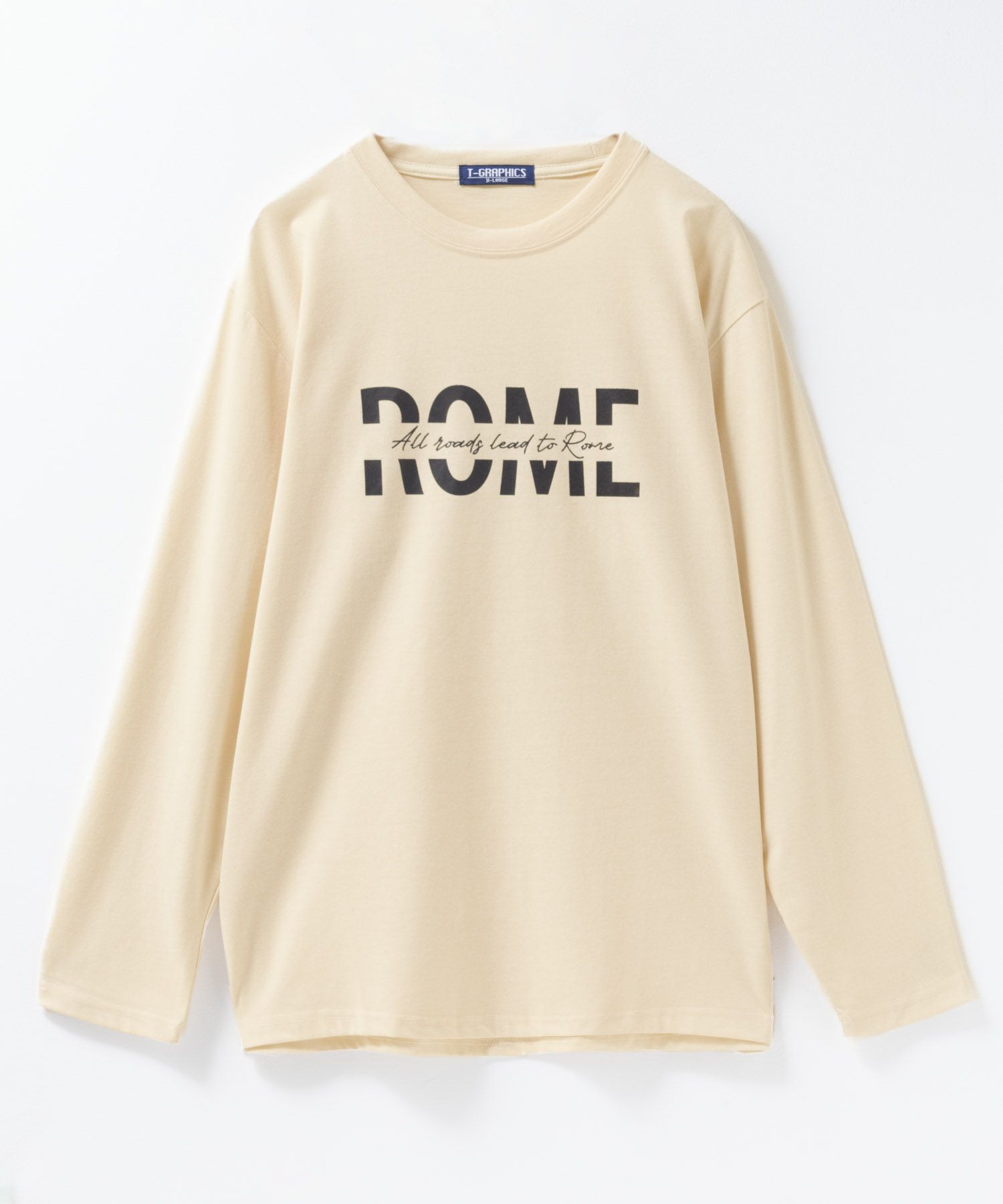 T-GRAPHICS  ロゴプリント長袖Tシャツ メンズ商品画像-5