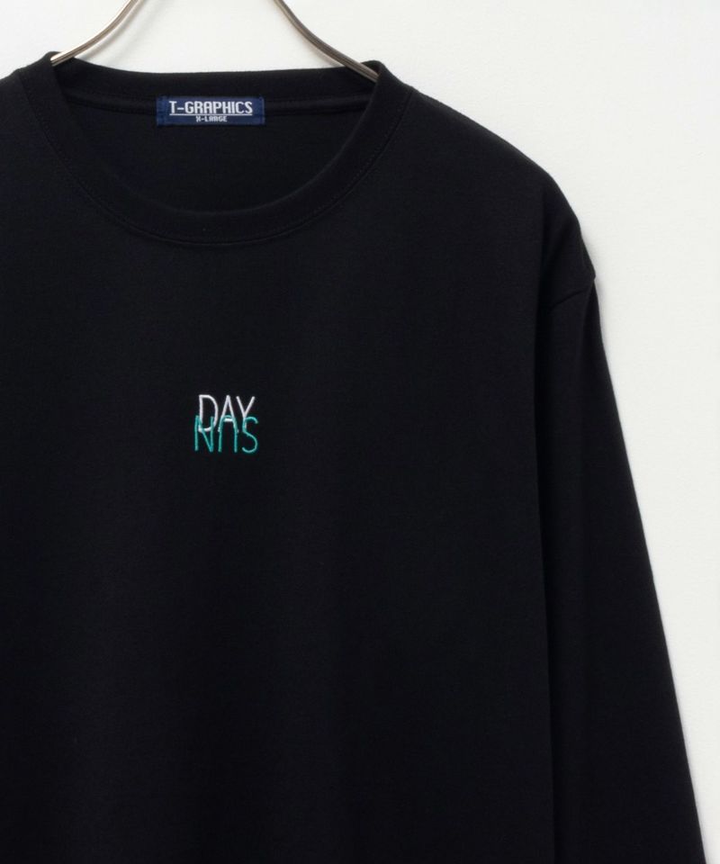 T-GRAPHICS  ワンポイント刺繍長袖Tシャツ メンズ商品画像-1