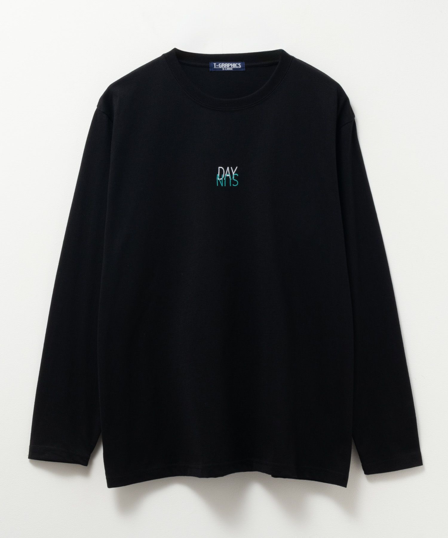 T-GRAPHICS  ワンポイント刺繍長袖Tシャツ メンズ商品画像-5