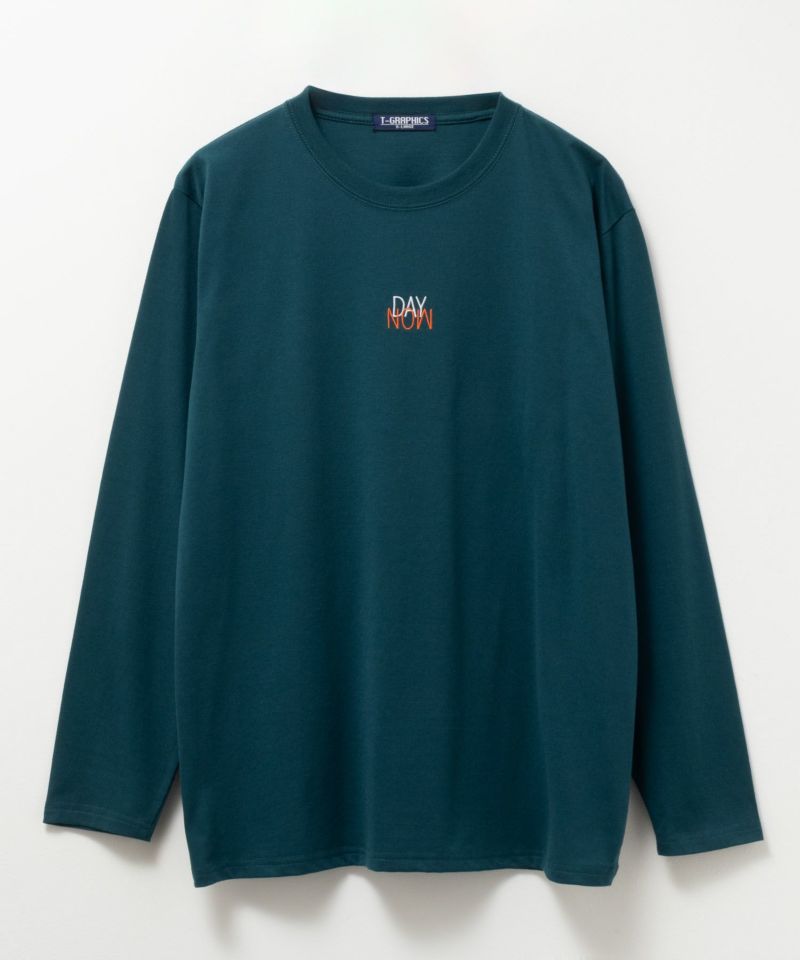 T-GRAPHICS  ワンポイント刺繍長袖Tシャツ メンズ商品画像-7