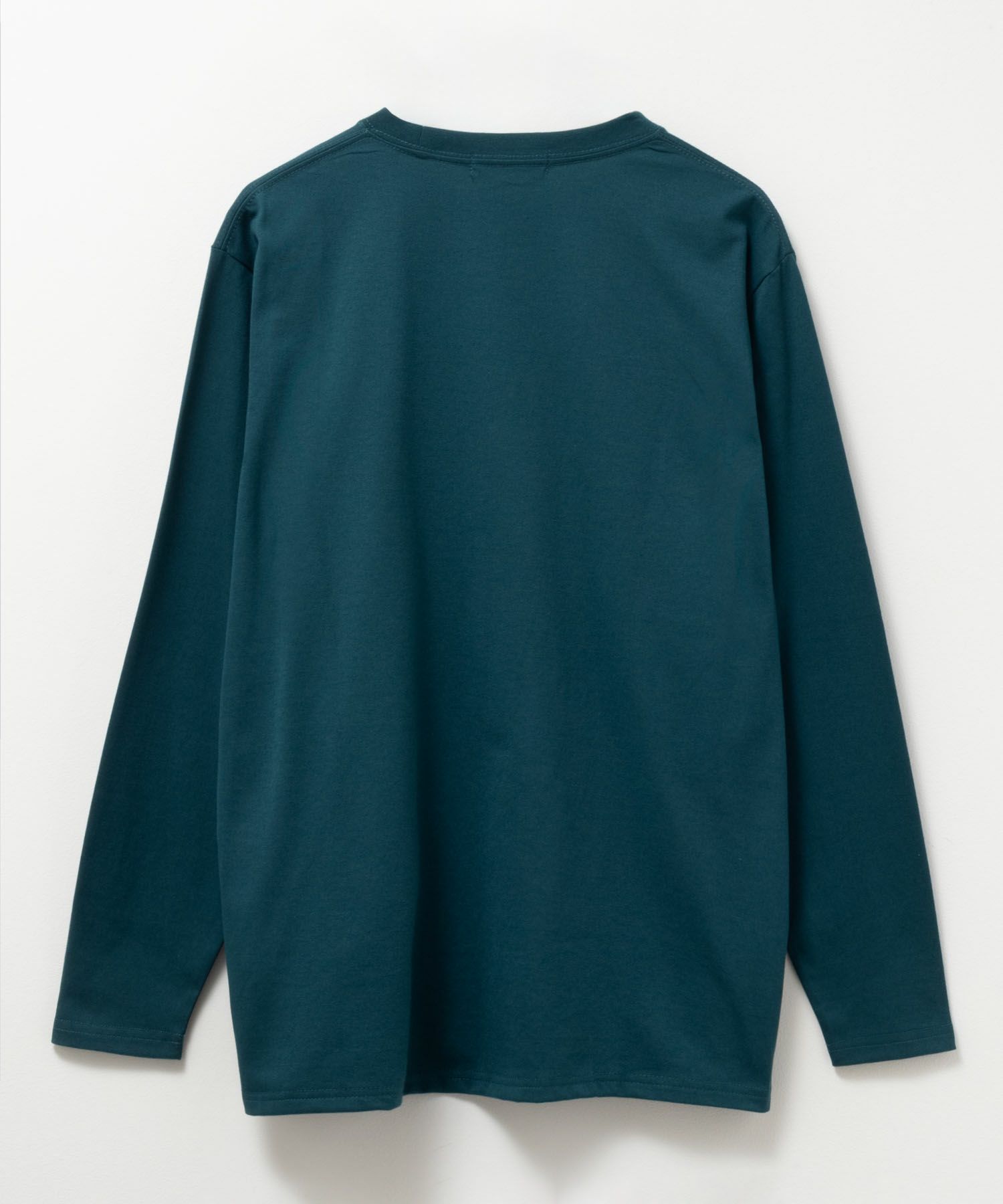T-GRAPHICS  ワンポイント刺繍長袖Tシャツ メンズ商品画像-8