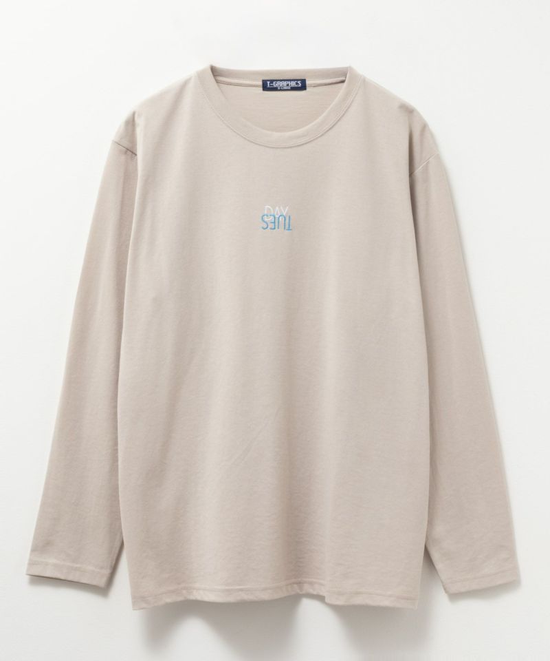 T-GRAPHICS  ワンポイント刺繍長袖Tシャツ メンズ商品画像-9